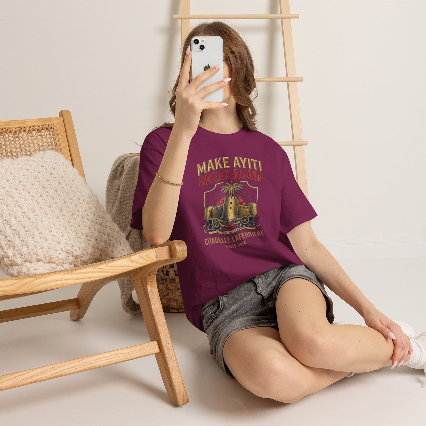 Make Ayiti Great Again T-Shirt | Citadelle Laferrière Haiti design