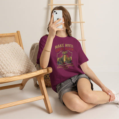 Make Ayiti Great Again T-Shirt | Citadelle Laferrière Haiti design