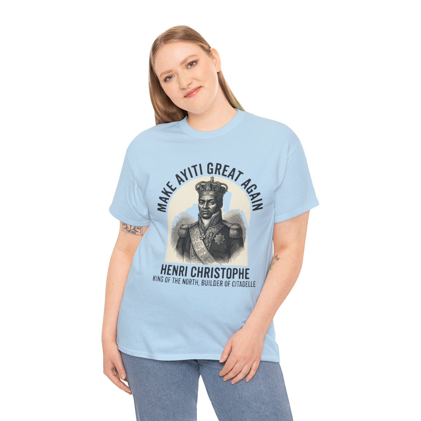 Henri Christophe portrait Make Ayiti Great Again T-Shirt | Haitian history tee
