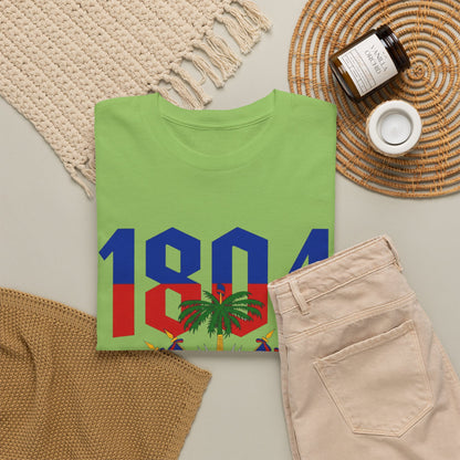 1804 Haitian Coat of Arms Tee | Neg Lakay Portrait Tee, Haitian Heritage Shirt
