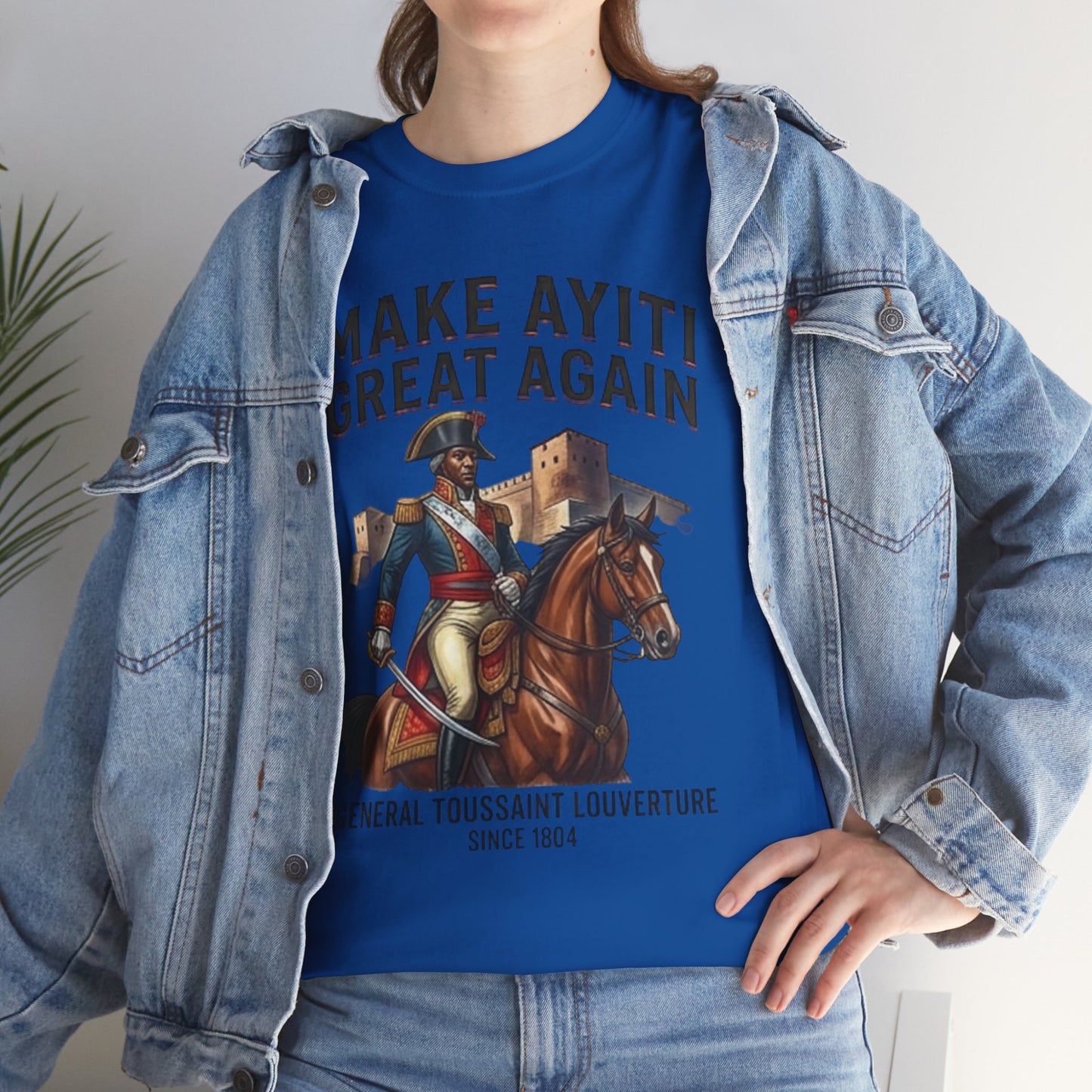 Make Ayiti Great Again T-Shirt | Toussaint Louverture Horse Illustration