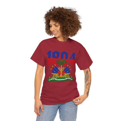 1804 Haitian Coat of Arms Tee | Neg Lakay Portrait Tee, Haitian Heritage Shirt
