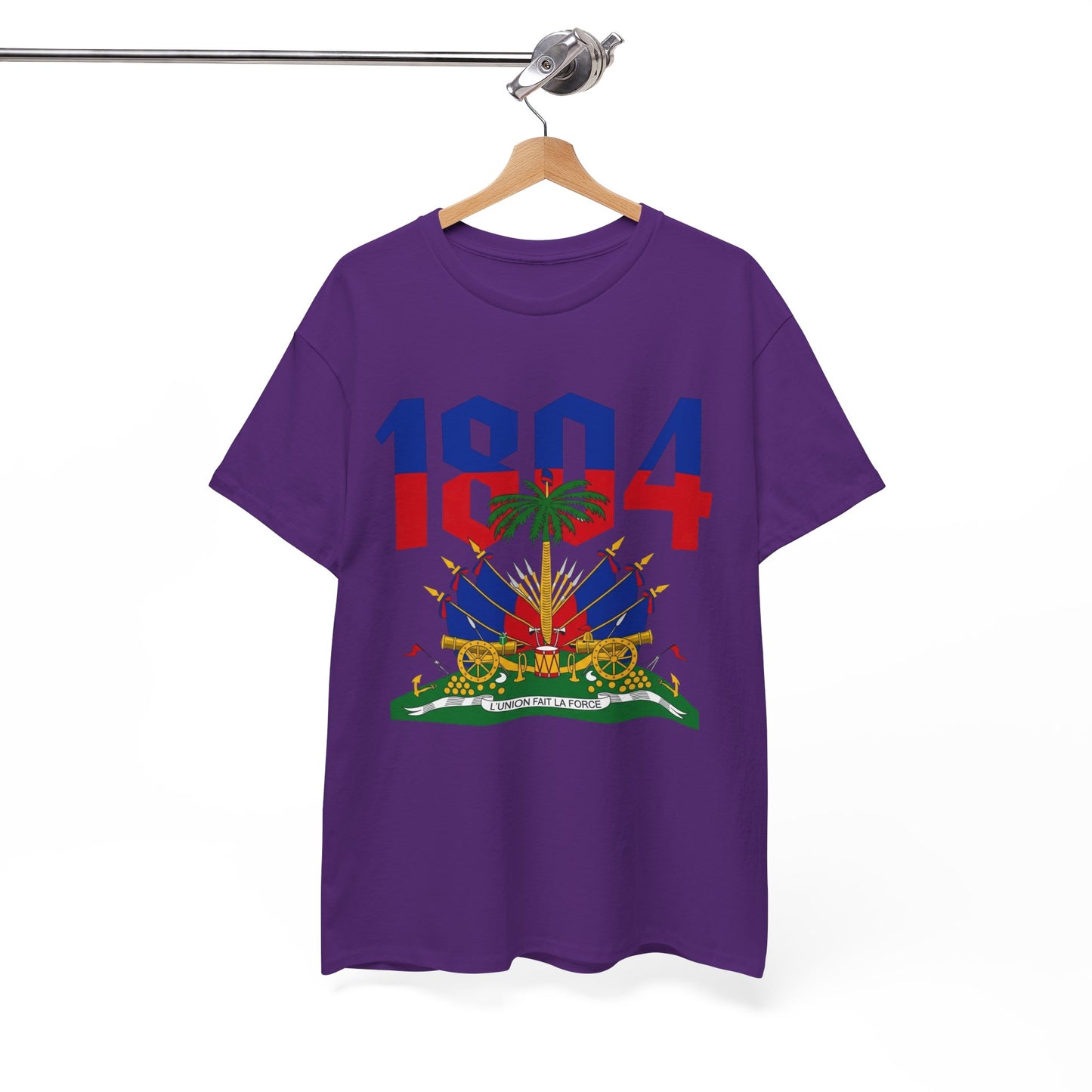 1804 Haitian Coat of Arms Tee | Neg Lakay Portrait Tee, Haitian Heritage Shirt