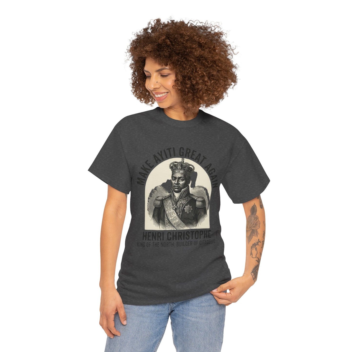 Henri Christophe portrait Make Ayiti Great Again T-Shirt | Haitian history tee