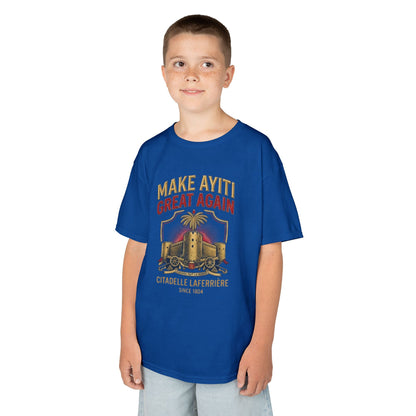 Make Ayiti Great Again kids T-Shirt | Citadelle Laferrière illustration
