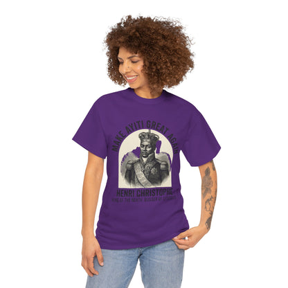 Henri Christophe portrait Make Ayiti Great Again T-Shirt | Haitian history tee