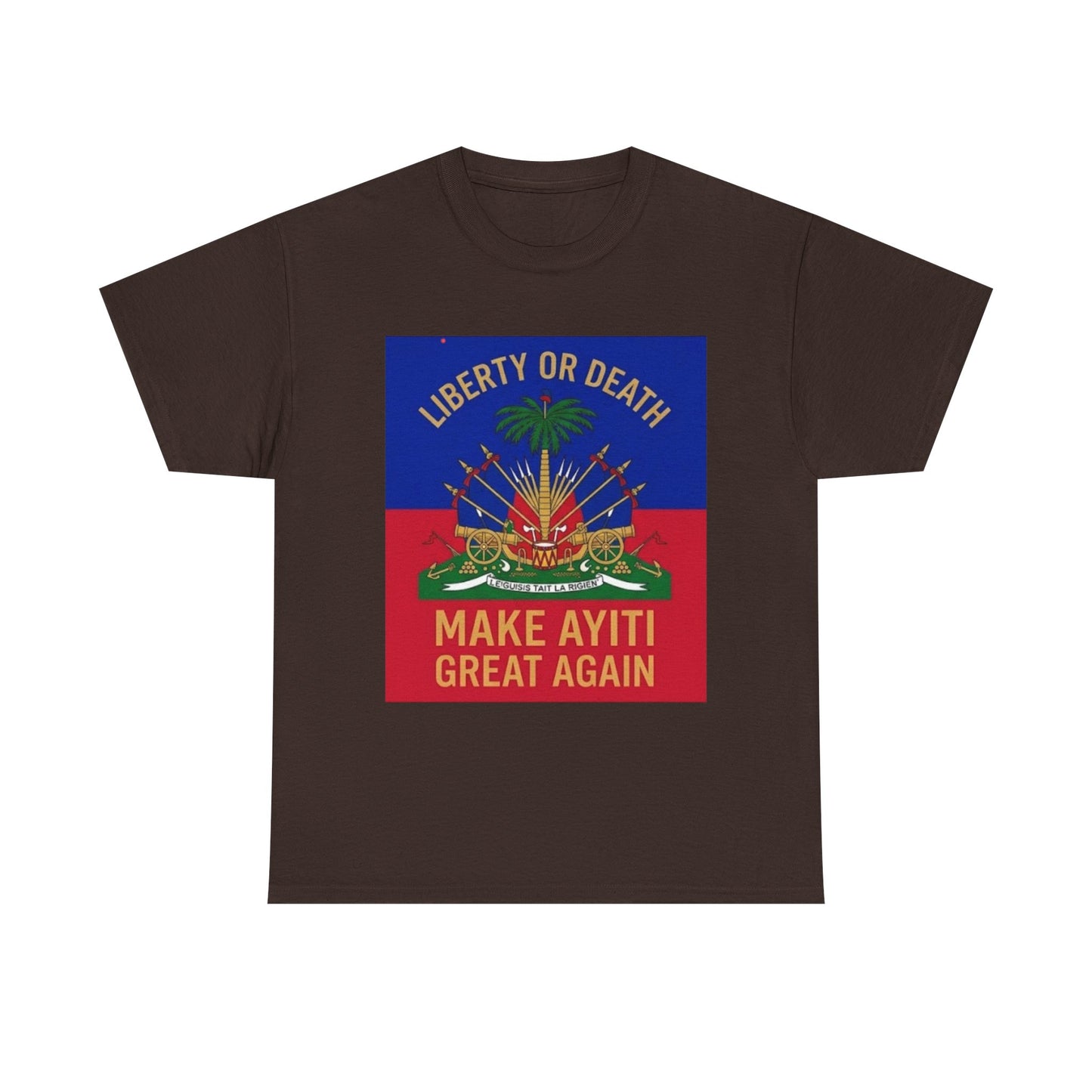 Make Ayiti Great Again T-Shirt | Haitian Flag Coat of Arms, Liberty or Death