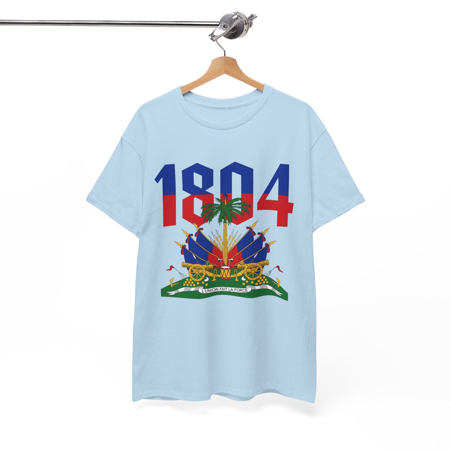 1804 Haitian Coat of Arms Tee | Neg Lakay Portrait Tee, Haitian Heritage Shirt