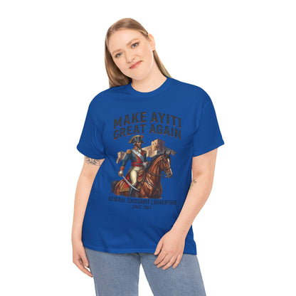 Make Ayiti Great Again T-Shirt | Toussaint Louverture Horse Illustration
