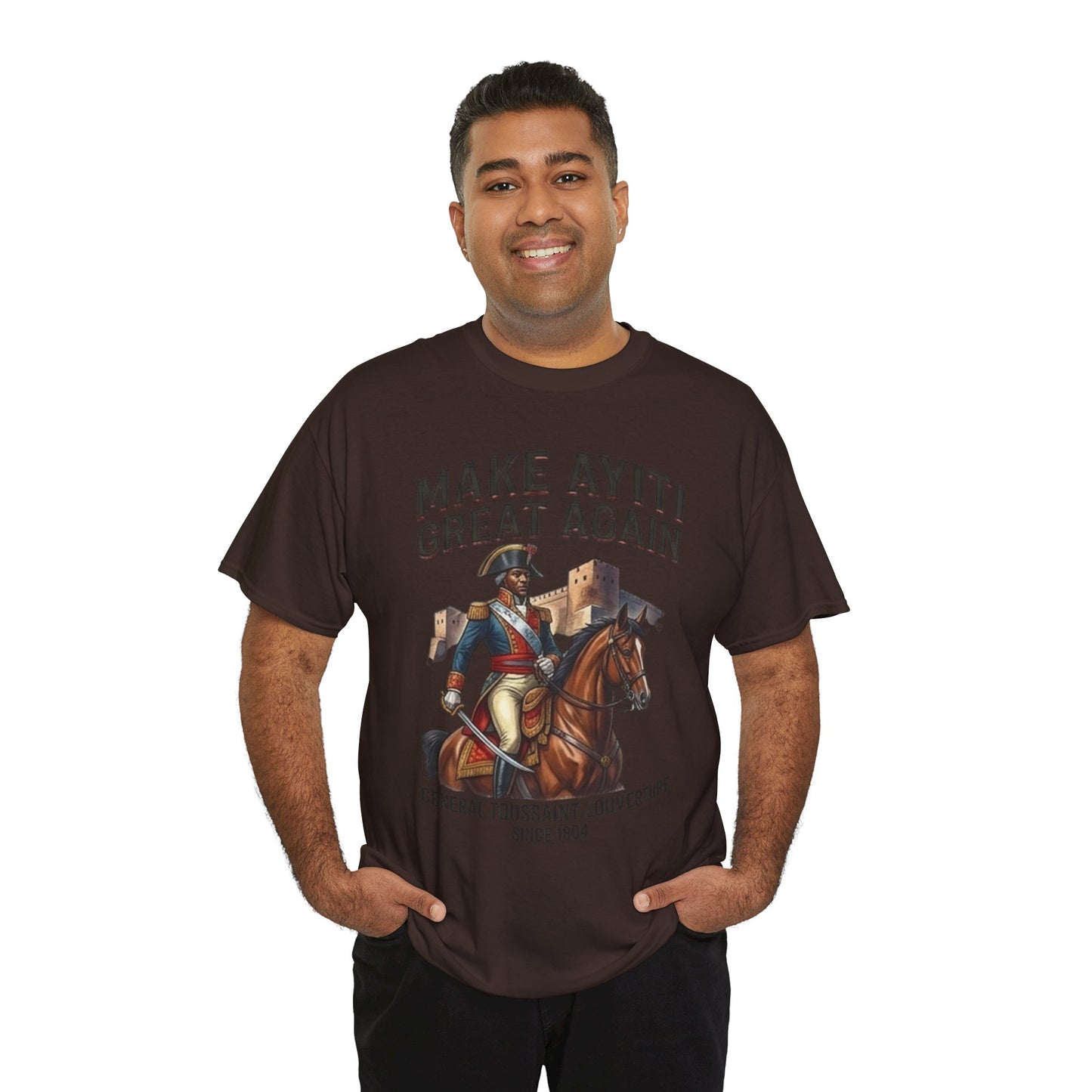 Make Ayiti Great Again T-Shirt | Toussaint Louverture Horse Illustration
