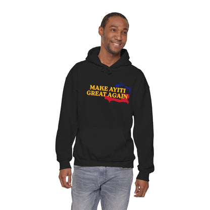 Hoodie - Make Ayiti Great Again / Neg Lakay Haitian Pride Pullover