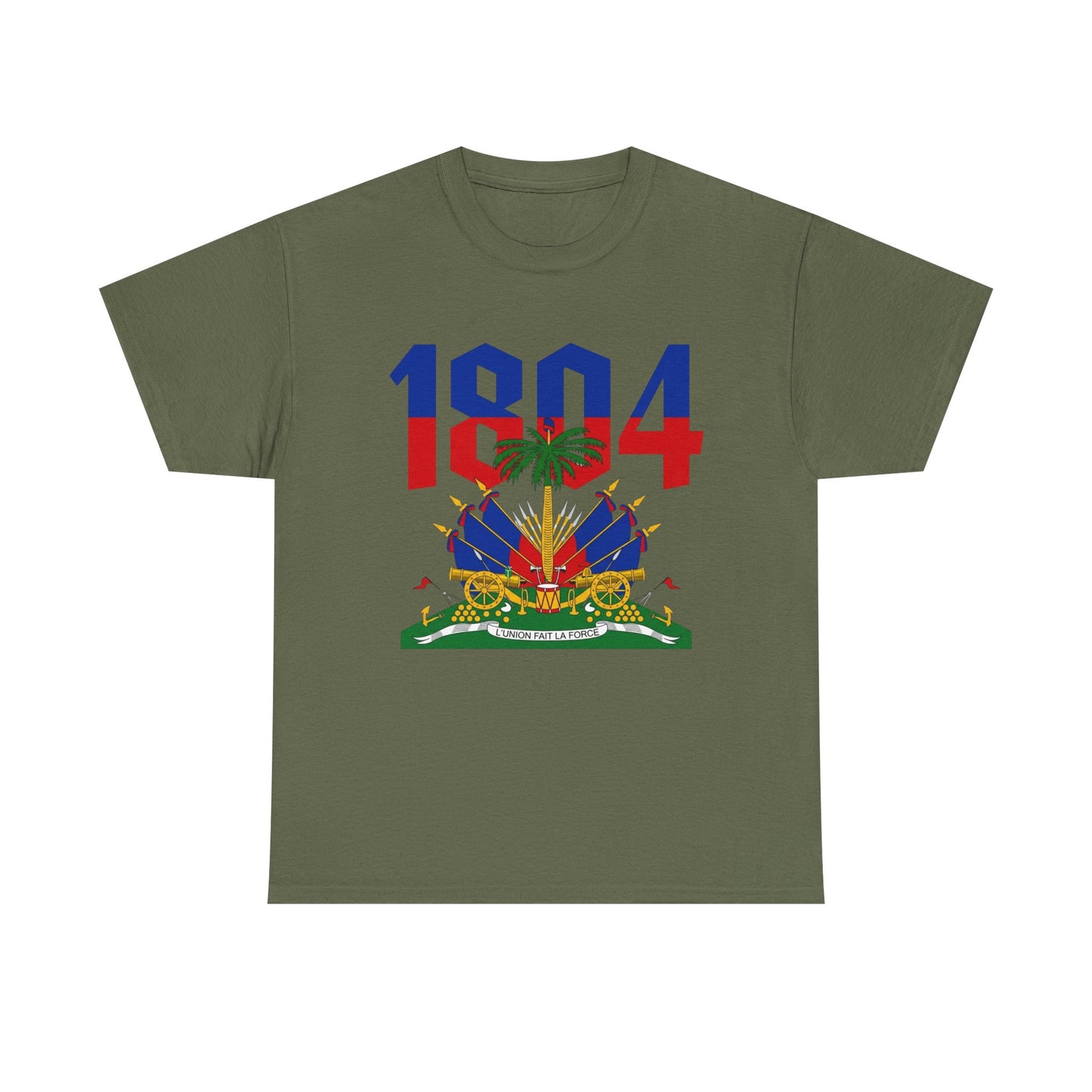1804 Haitian Coat of Arms Tee | Neg Lakay Portrait Tee, Haitian Heritage Shirt