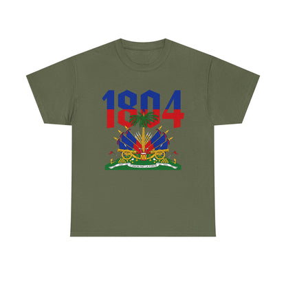 1804 Haitian Coat of Arms Tee | Neg Lakay Portrait Tee, Haitian Heritage Shirt