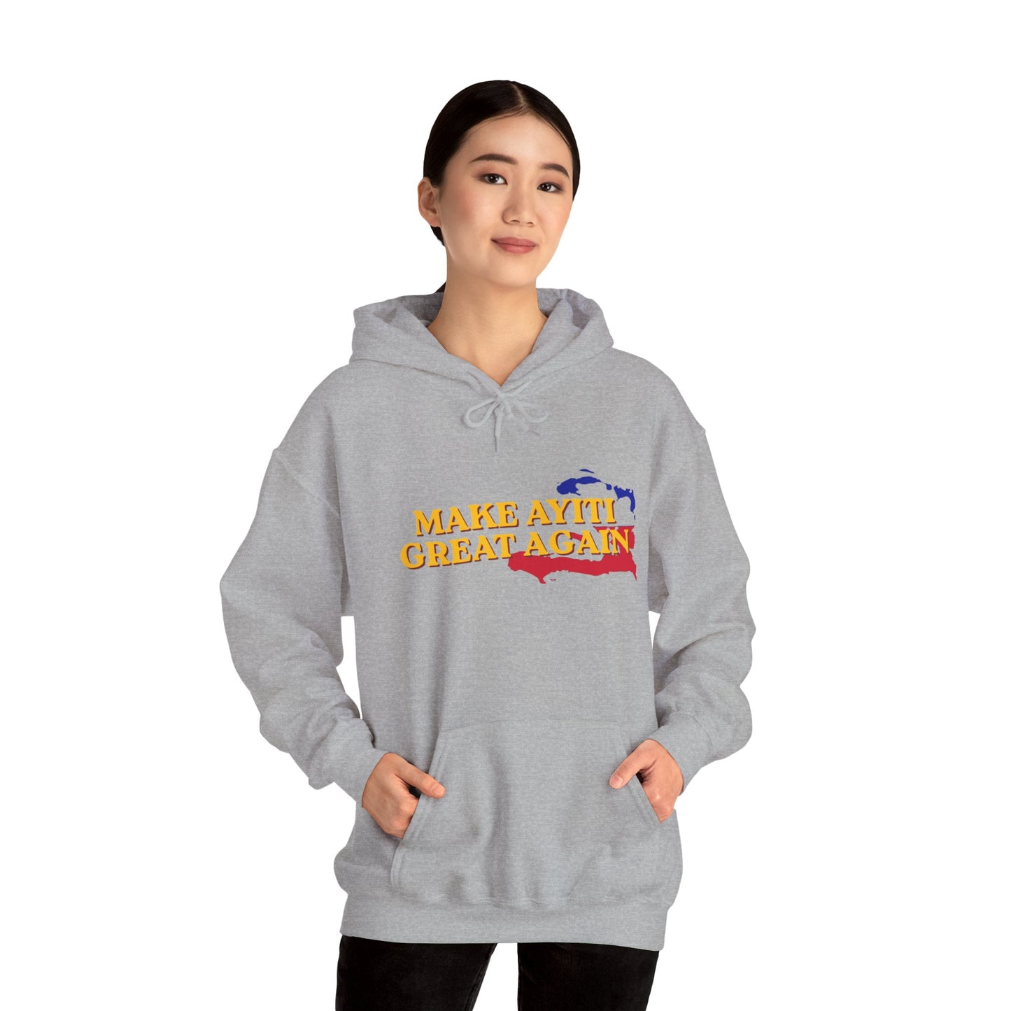 Hoodie - Make Ayiti Great Again / Neg Lakay Haitian Pride Pullover