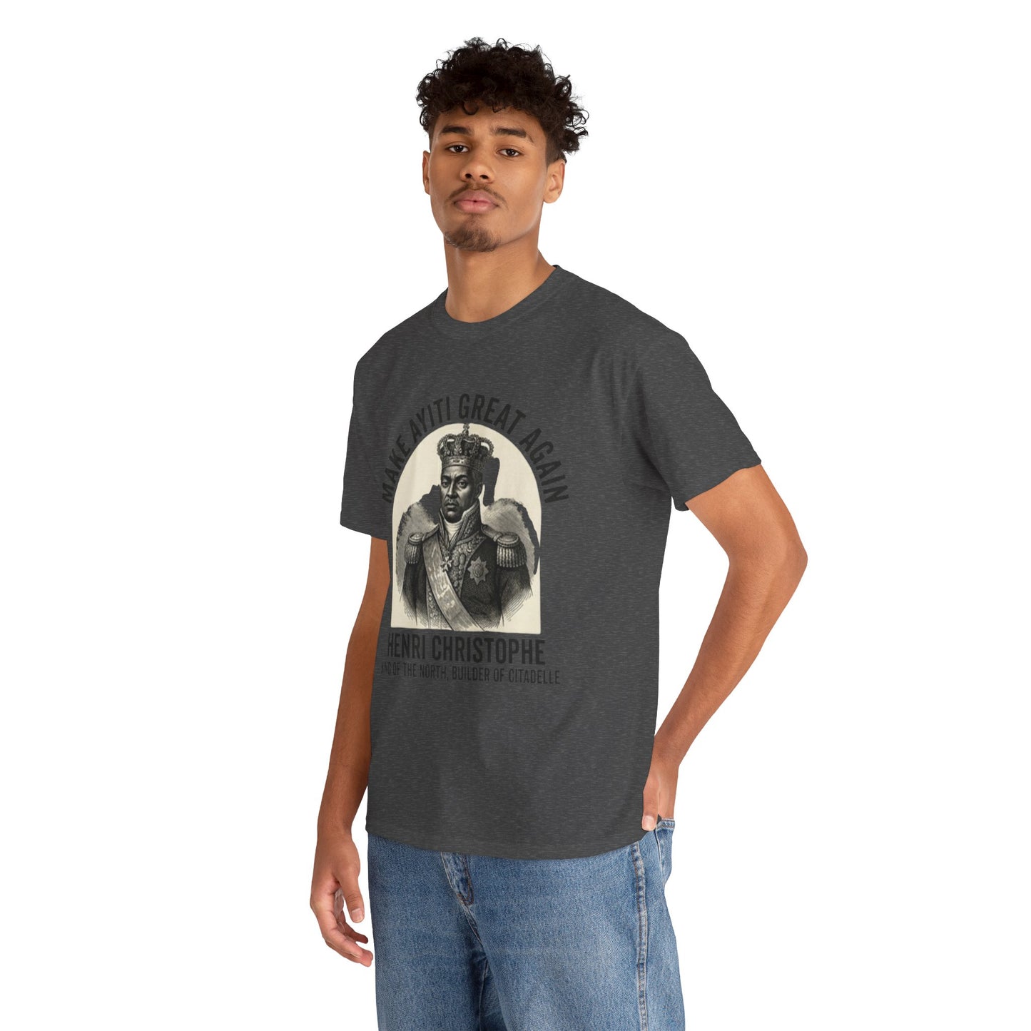 Henri Christophe portrait Make Ayiti Great Again T-Shirt | Haitian history tee