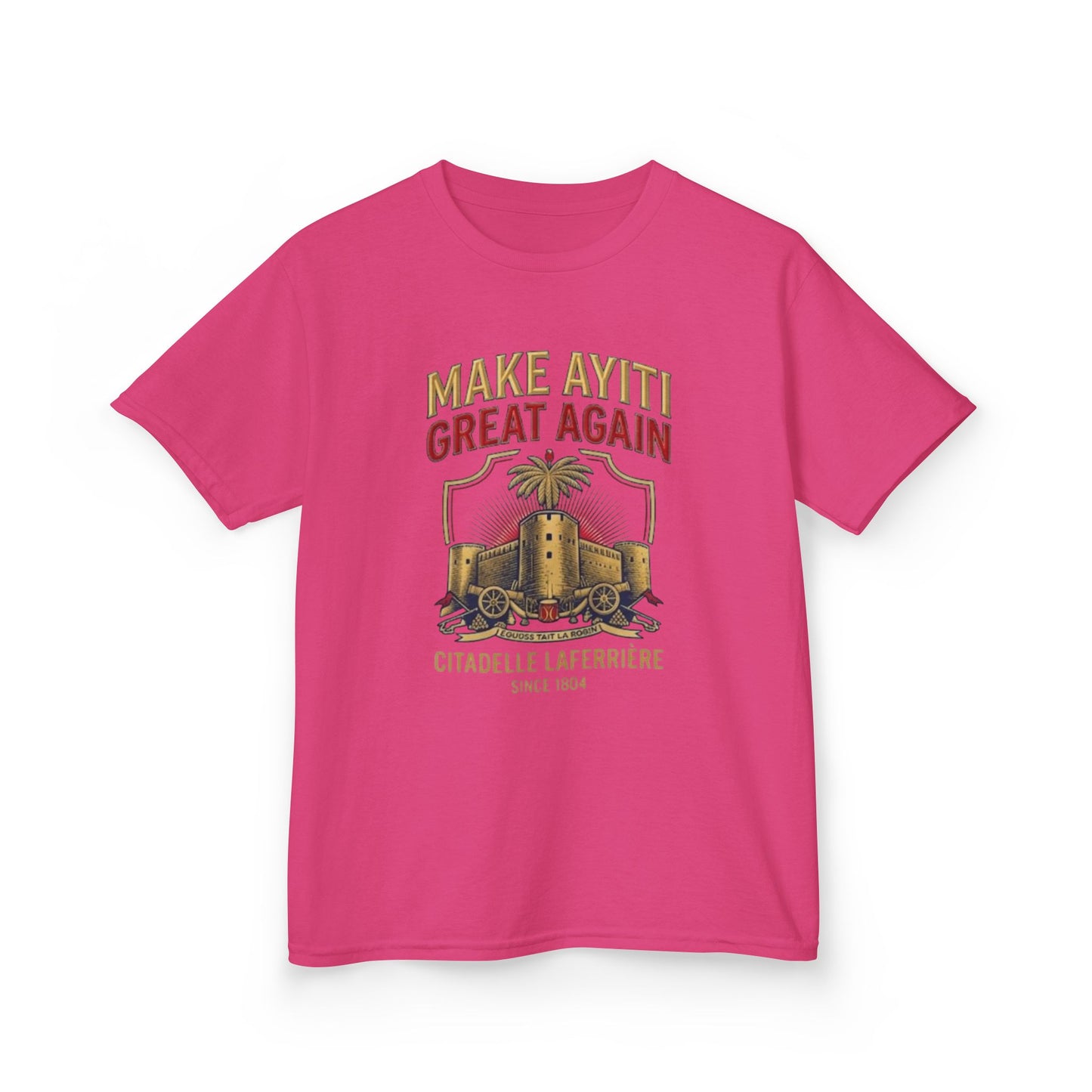 Make Ayiti Great Again kids T-Shirt | Citadelle Laferrière illustration