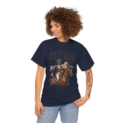 Make Ayiti Great Again T-Shirt | Toussaint Louverture Horse Illustration