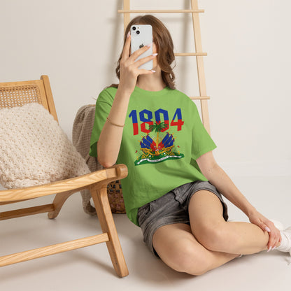 1804 Haitian Coat of Arms Tee | Neg Lakay Portrait Tee, Haitian Heritage Shirt