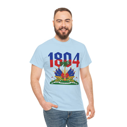 1804 Haitian Coat of Arms Tee | Neg Lakay Portrait Tee, Haitian Heritage Shirt