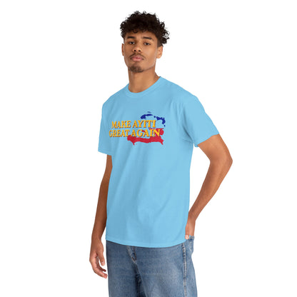 Make Ayiti Great Again T-Shirt | Haiti Flag Map Tee