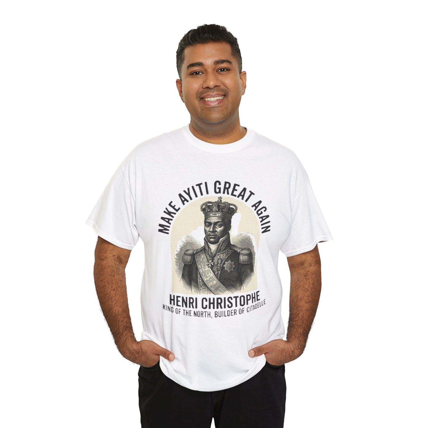 Henri Christophe portrait Make Ayiti Great Again T-Shirt | Haitian history tee