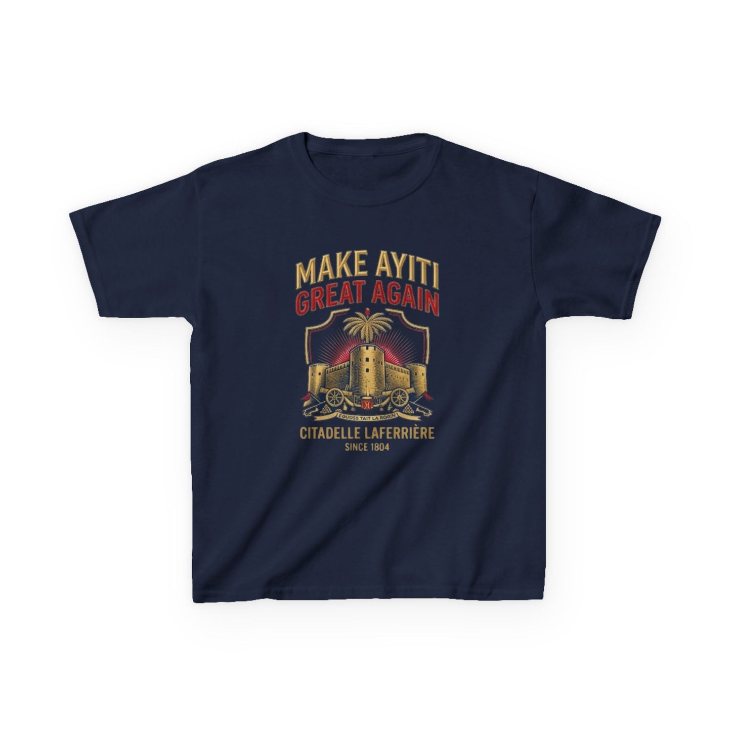 Make Ayiti Great Again kids T-Shirt | Citadelle Laferrière illustration