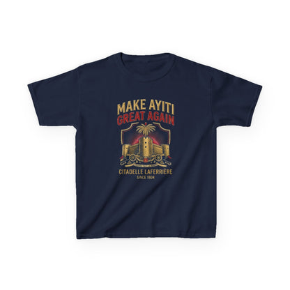 Make Ayiti Great Again kids T-Shirt | Citadelle Laferrière illustration