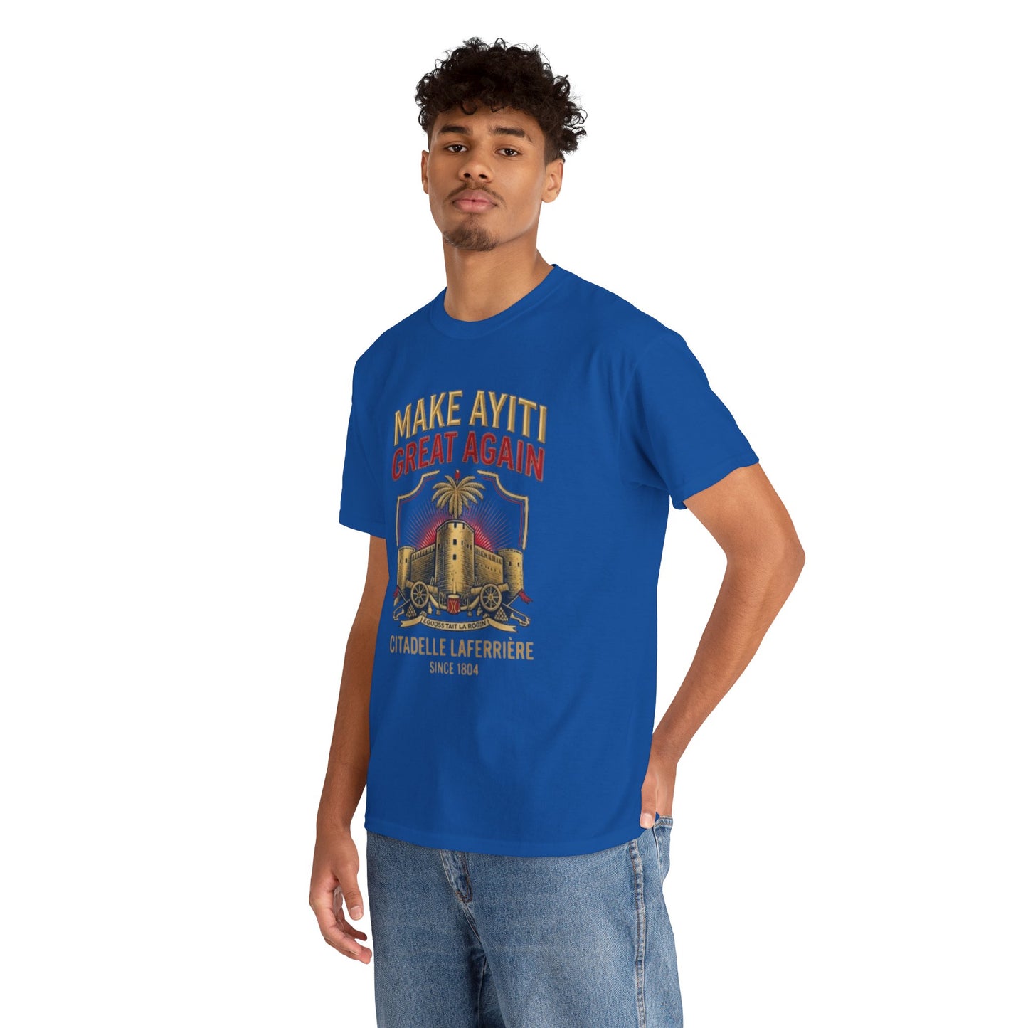 Make Ayiti Great Again T-Shirt | Citadelle Laferrière Haiti design
