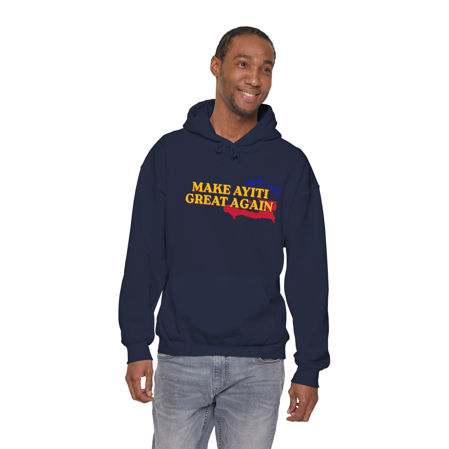 Hoodie - Make Ayiti Great Again / Neg Lakay Haitian Pride Pullover