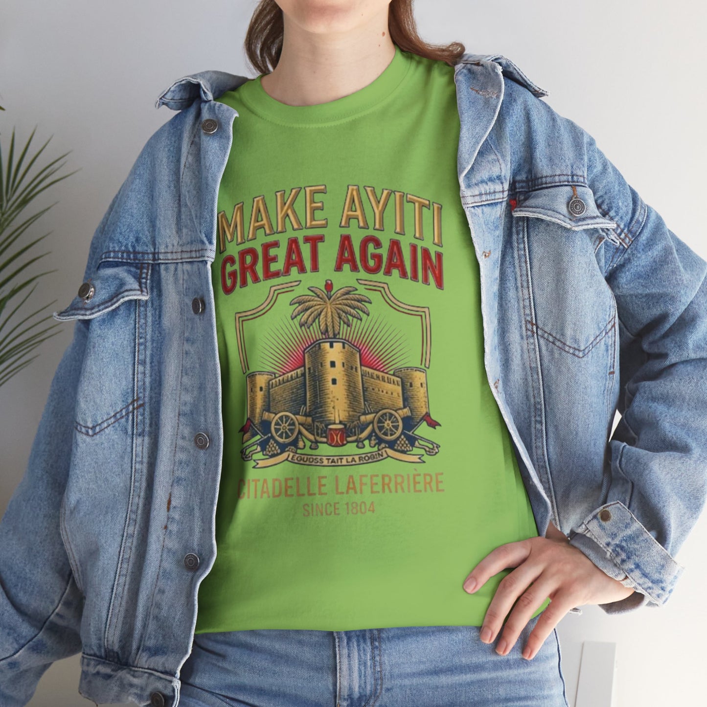 Make Ayiti Great Again T-Shirt | Citadelle Laferrière Haiti design
