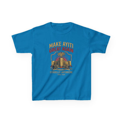 Make Ayiti Great Again kids T-Shirt | Citadelle Laferrière illustration