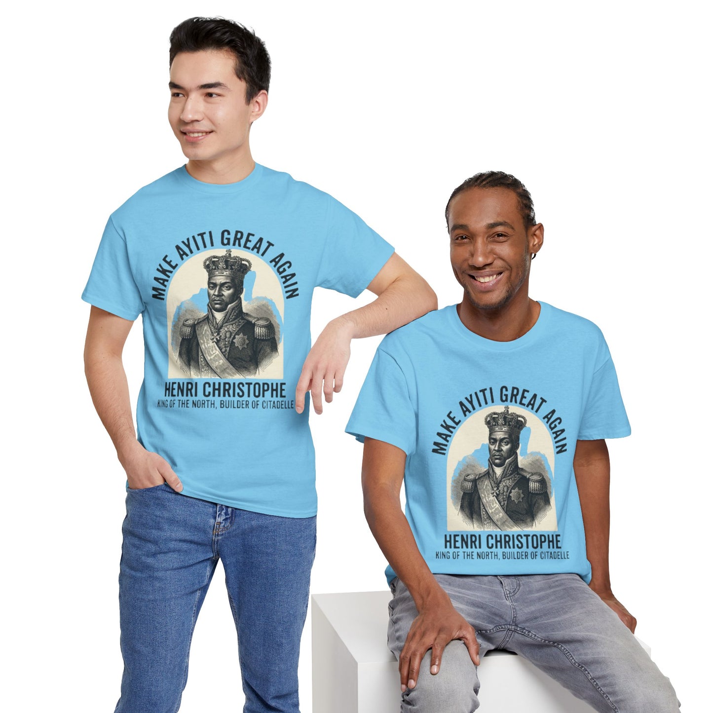 Henri Christophe portrait Make Ayiti Great Again T-Shirt | Haitian history tee