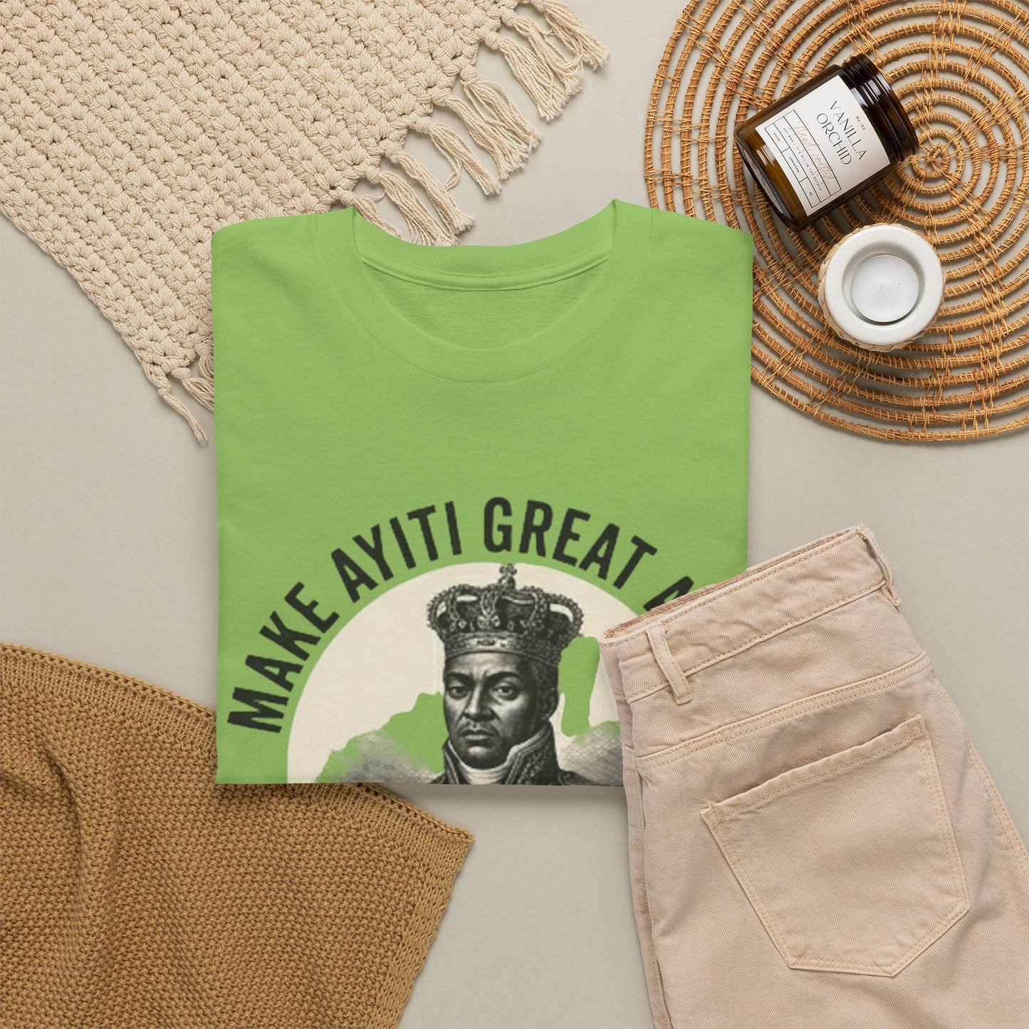 Henri Christophe portrait Make Ayiti Great Again T-Shirt | Haitian history tee