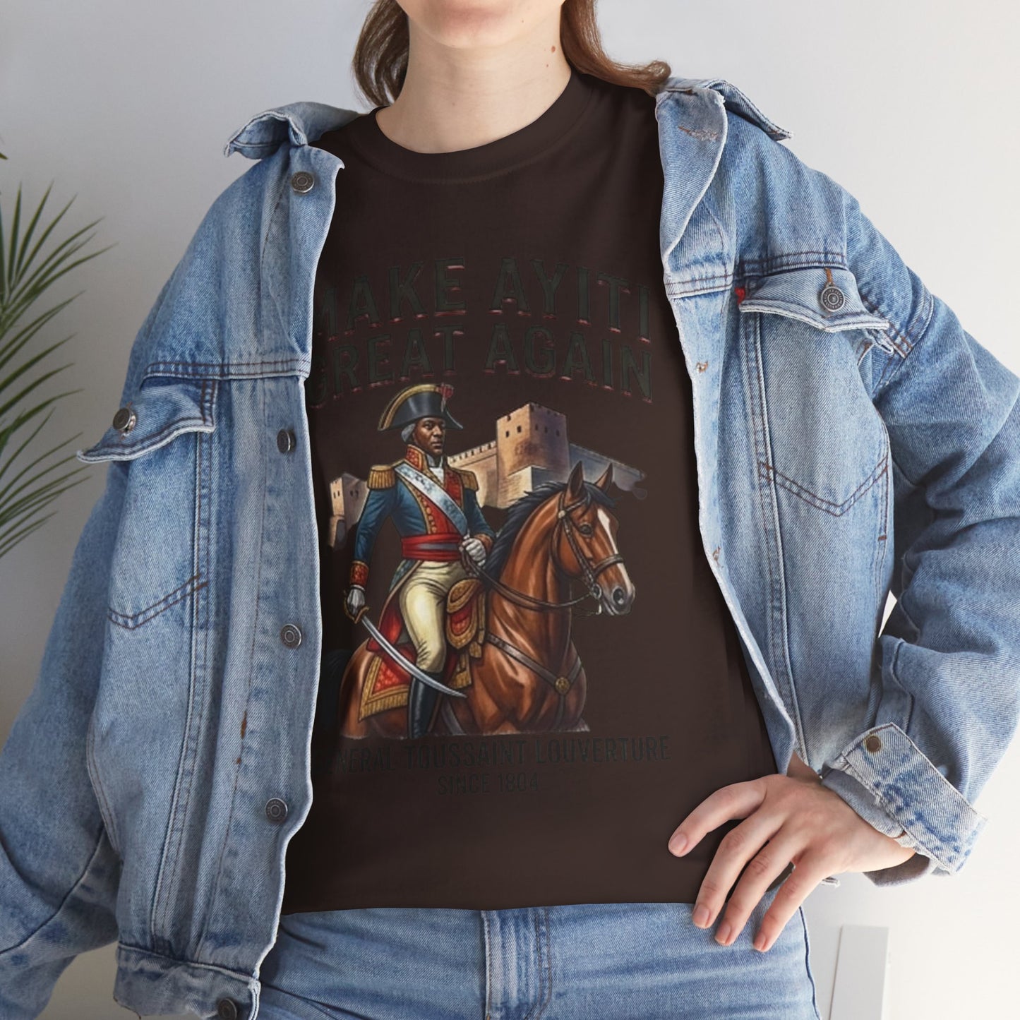 Make Ayiti Great Again T-Shirt | Toussaint Louverture Horse Illustration