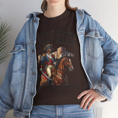 Make Ayiti Great Again T-Shirt | Toussaint Louverture Horse Illustration