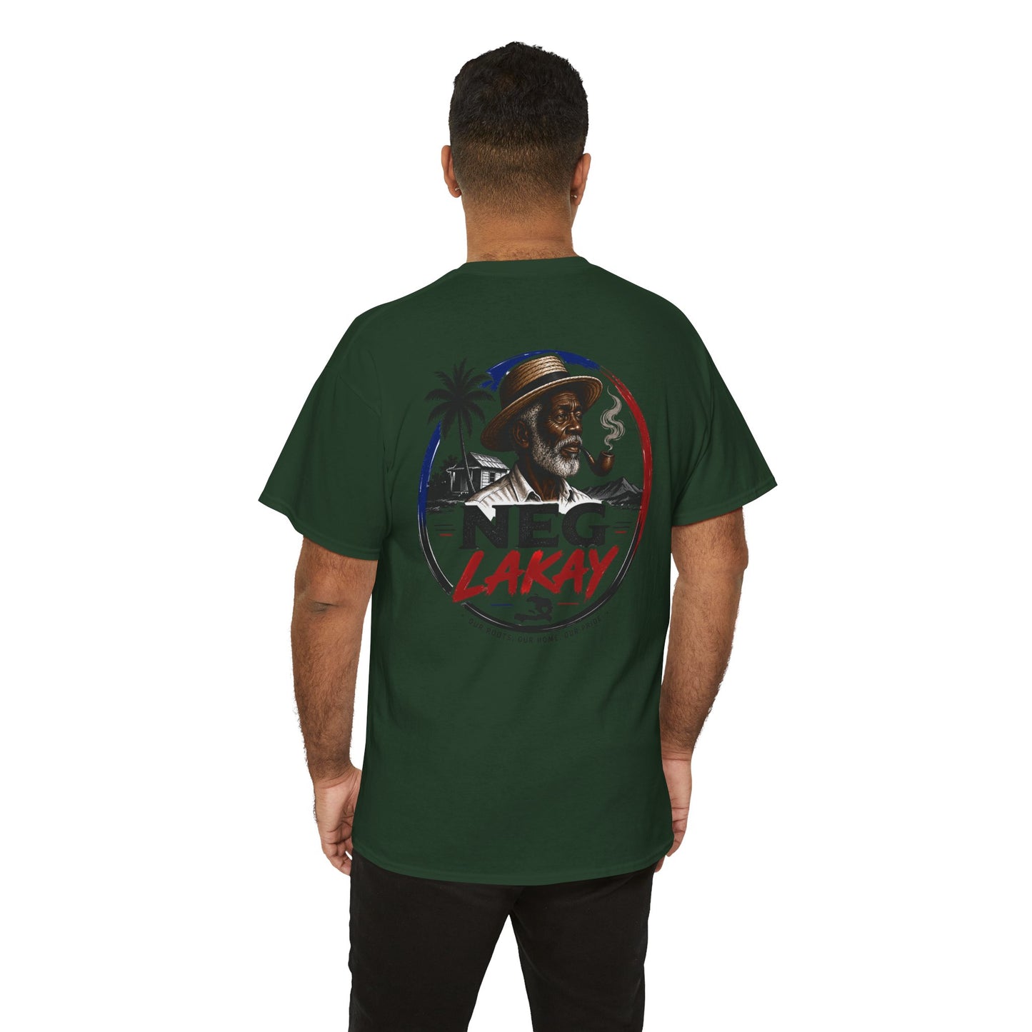1804 Haitian Coat of Arms Tee | Neg Lakay Portrait Tee, Haitian Heritage Shirt