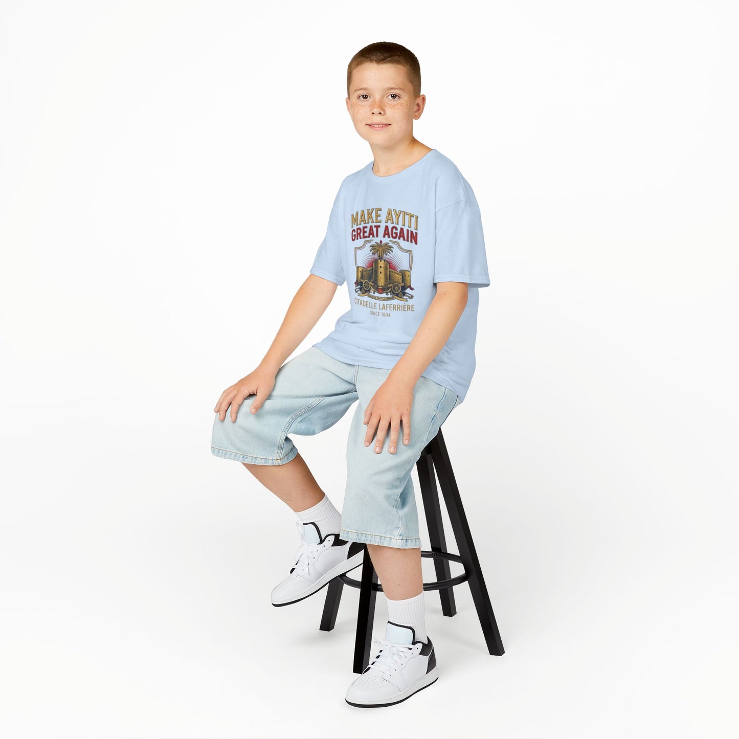Make Ayiti Great Again kids T-Shirt | Citadelle Laferrière illustration