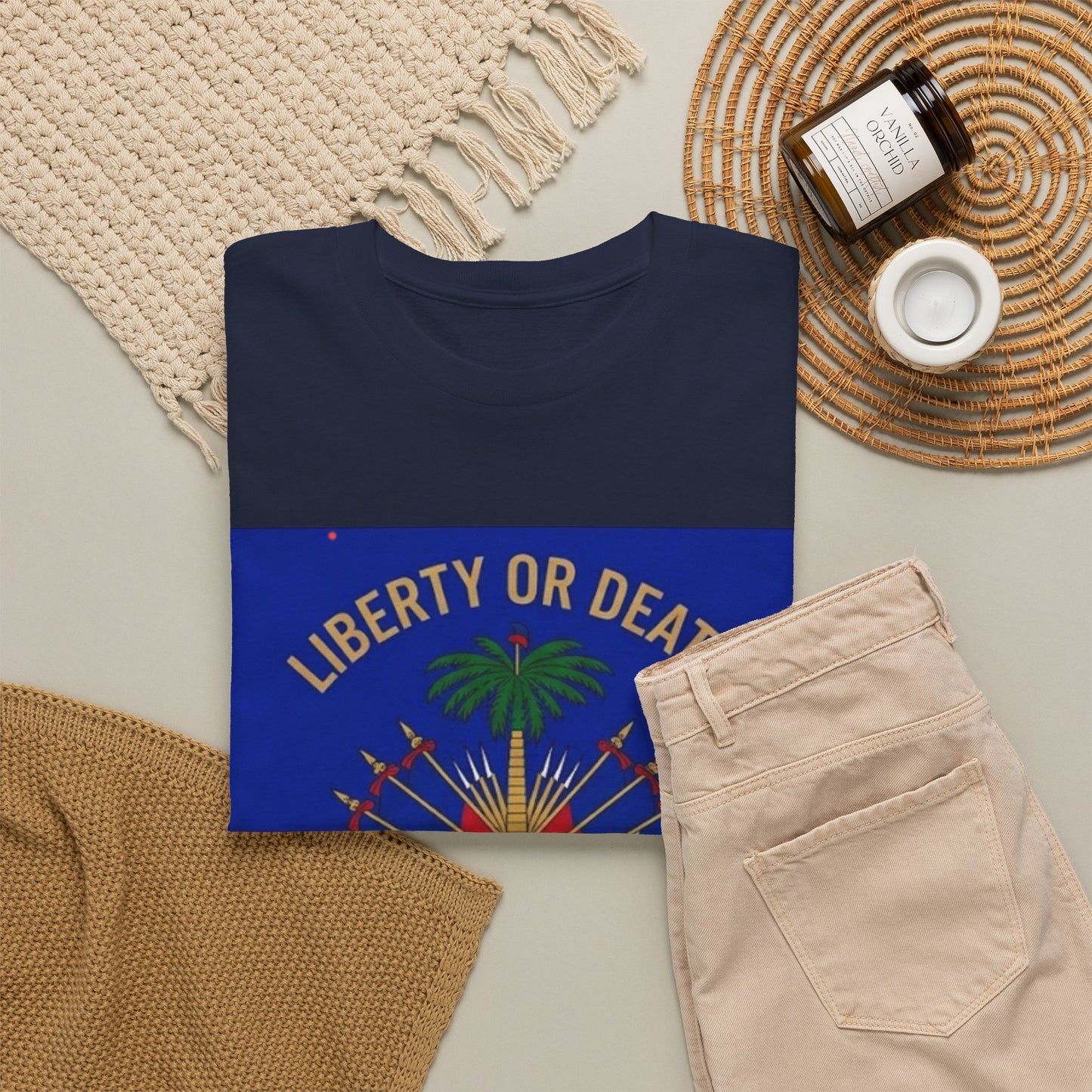 Make Ayiti Great Again T-Shirt | Haitian Flag Coat of Arms, Liberty or Death
