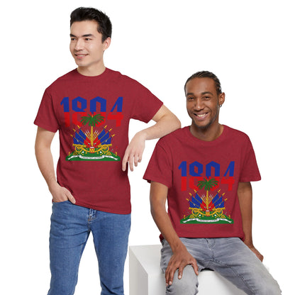 1804 Haitian Coat of Arms Tee | Neg Lakay Portrait Tee, Haitian Heritage Shirt