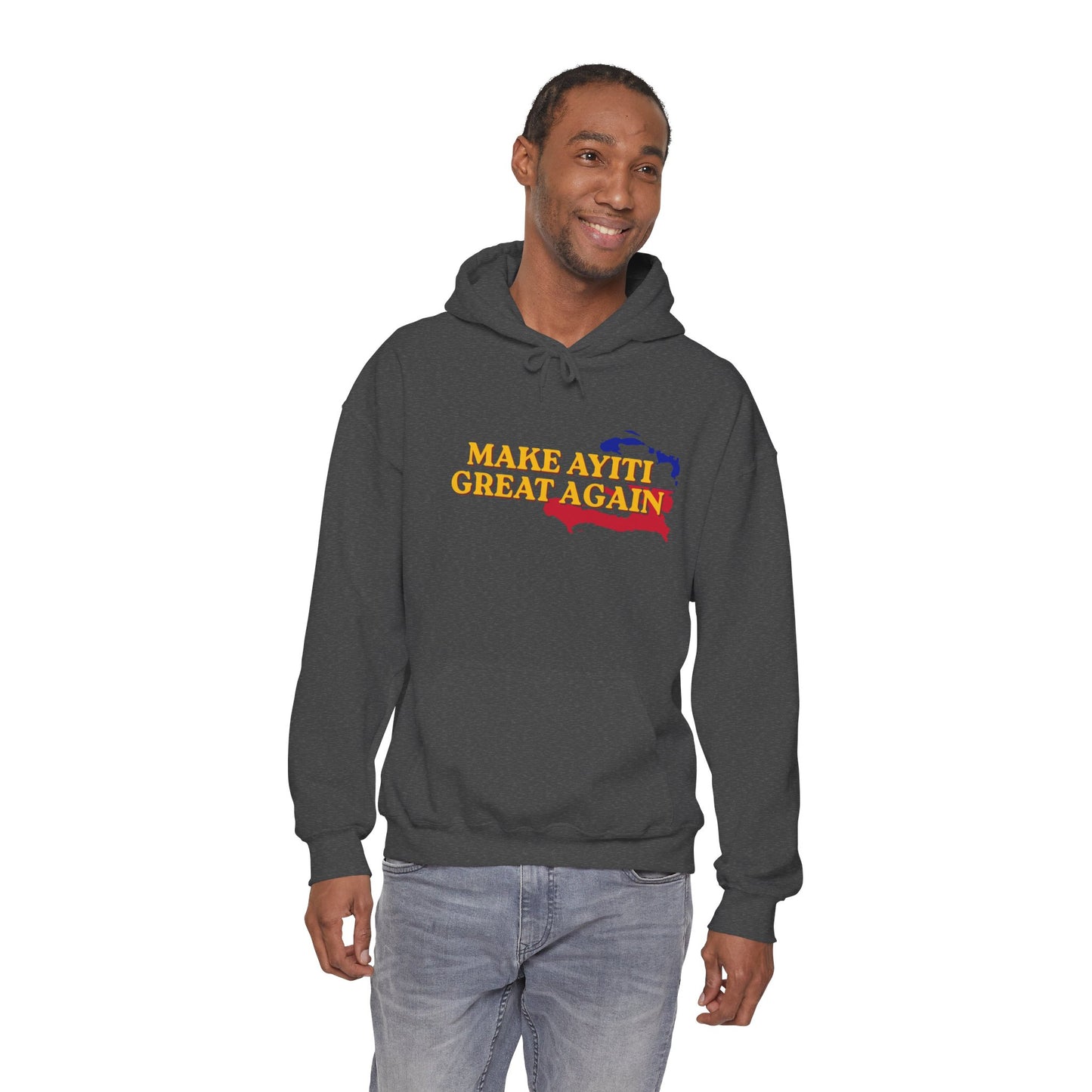 Hoodie - Make Ayiti Great Again / Neg Lakay Haitian Pride Pullover