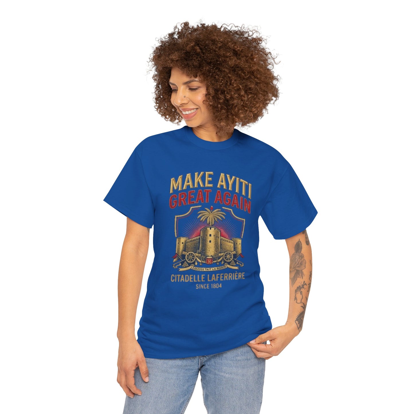 Make Ayiti Great Again T-Shirt | Citadelle Laferrière Haiti design