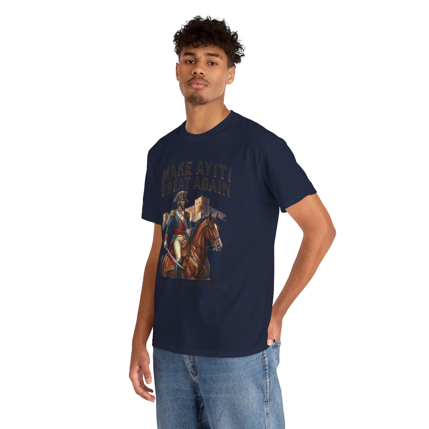 Make Ayiti Great Again T-Shirt | Toussaint Louverture Horse Illustration