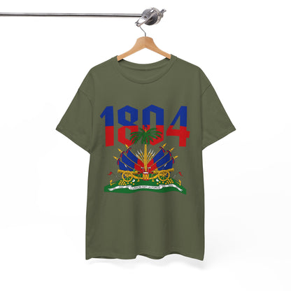 1804 Haitian Coat of Arms Tee | Neg Lakay Portrait Tee, Haitian Heritage Shirt