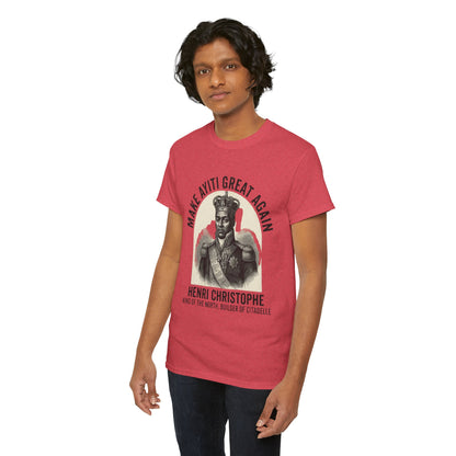 Henri Christophe portrait Make Ayiti Great Again T-Shirt | Haitian history tee