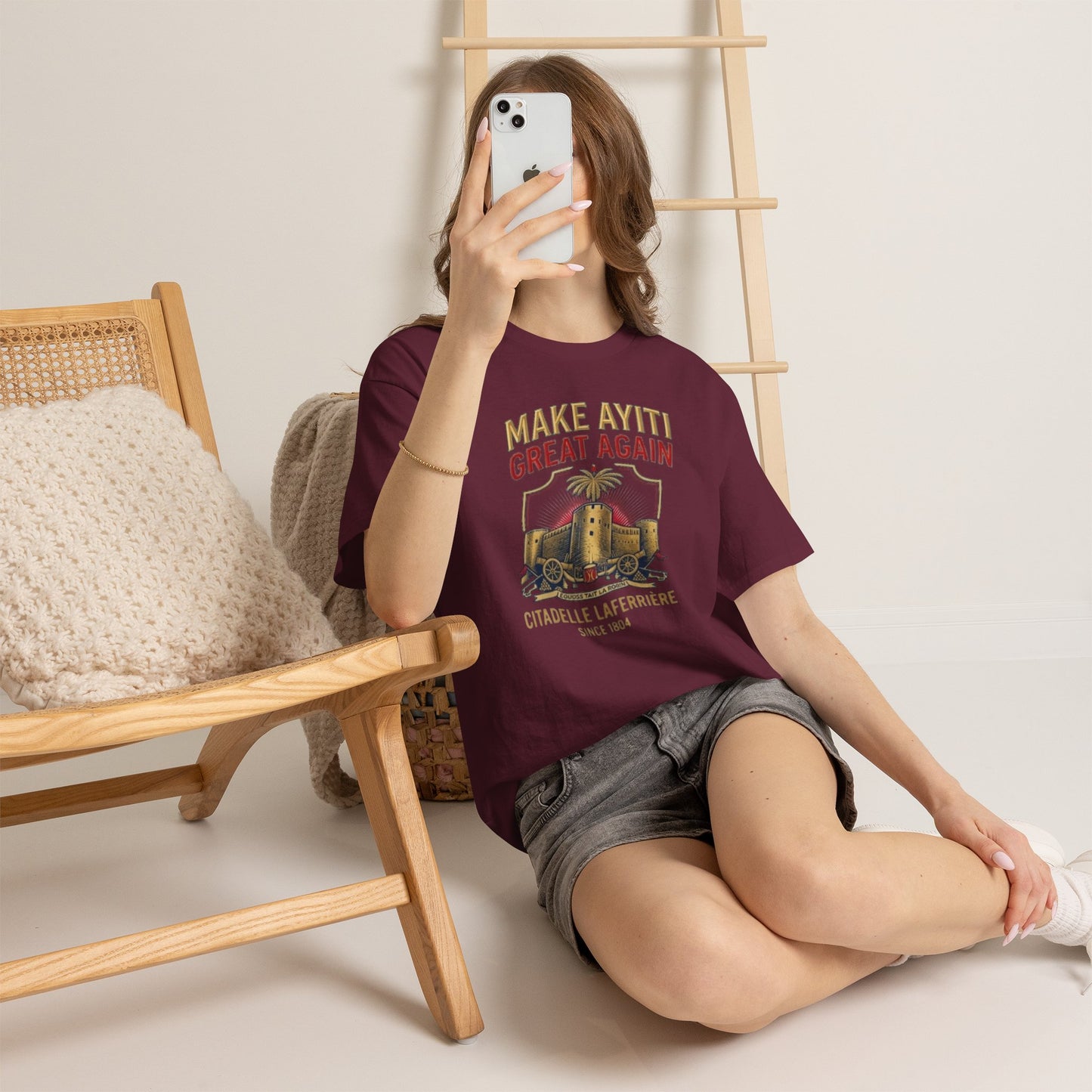 Make Ayiti Great Again T-Shirt | Citadelle Laferrière Haiti design