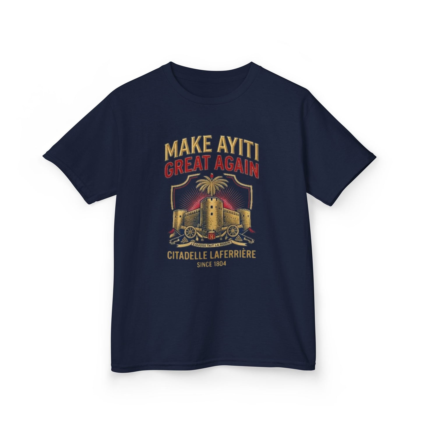 Make Ayiti Great Again kids T-Shirt | Citadelle Laferrière illustration