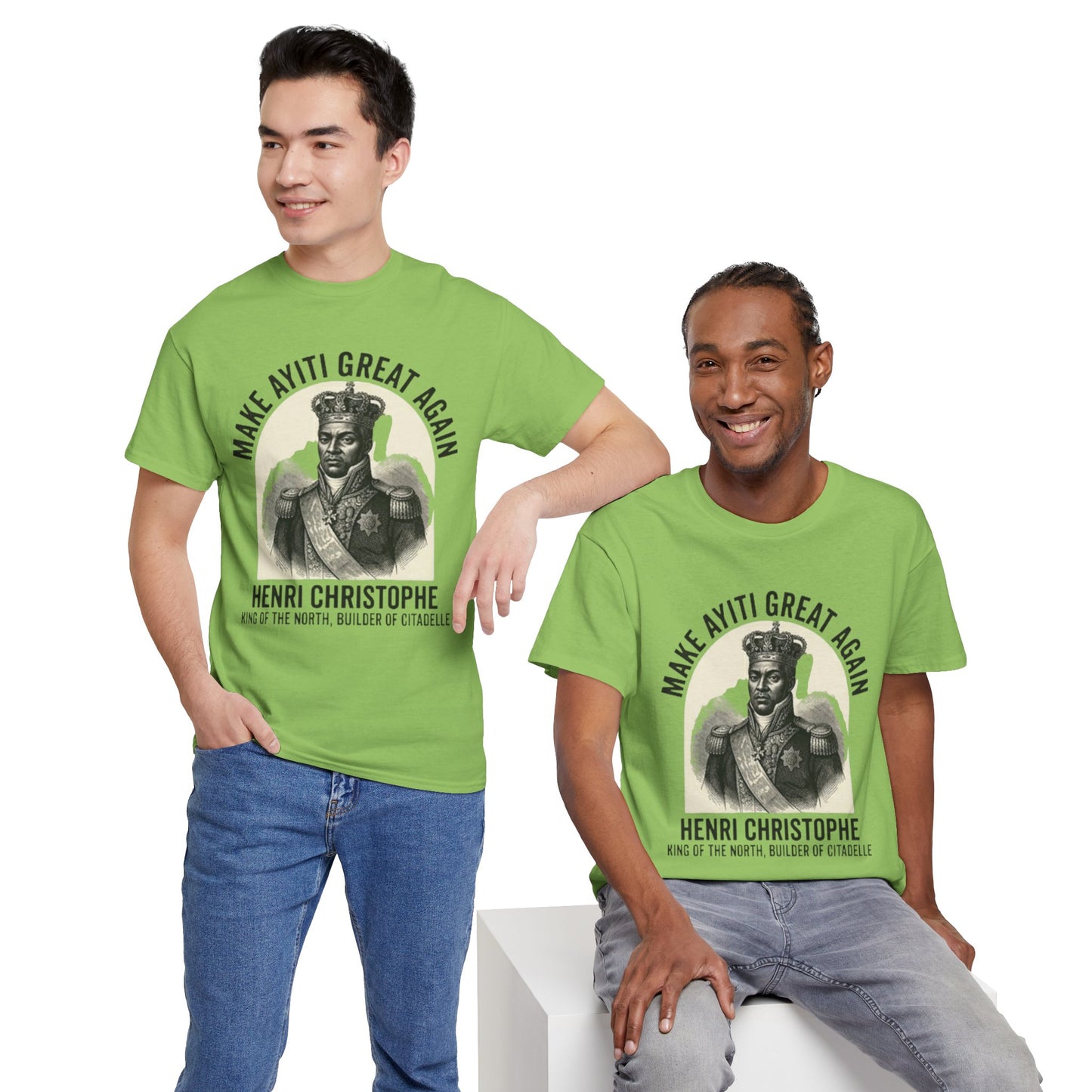 Henri Christophe portrait Make Ayiti Great Again T-Shirt | Haitian history tee