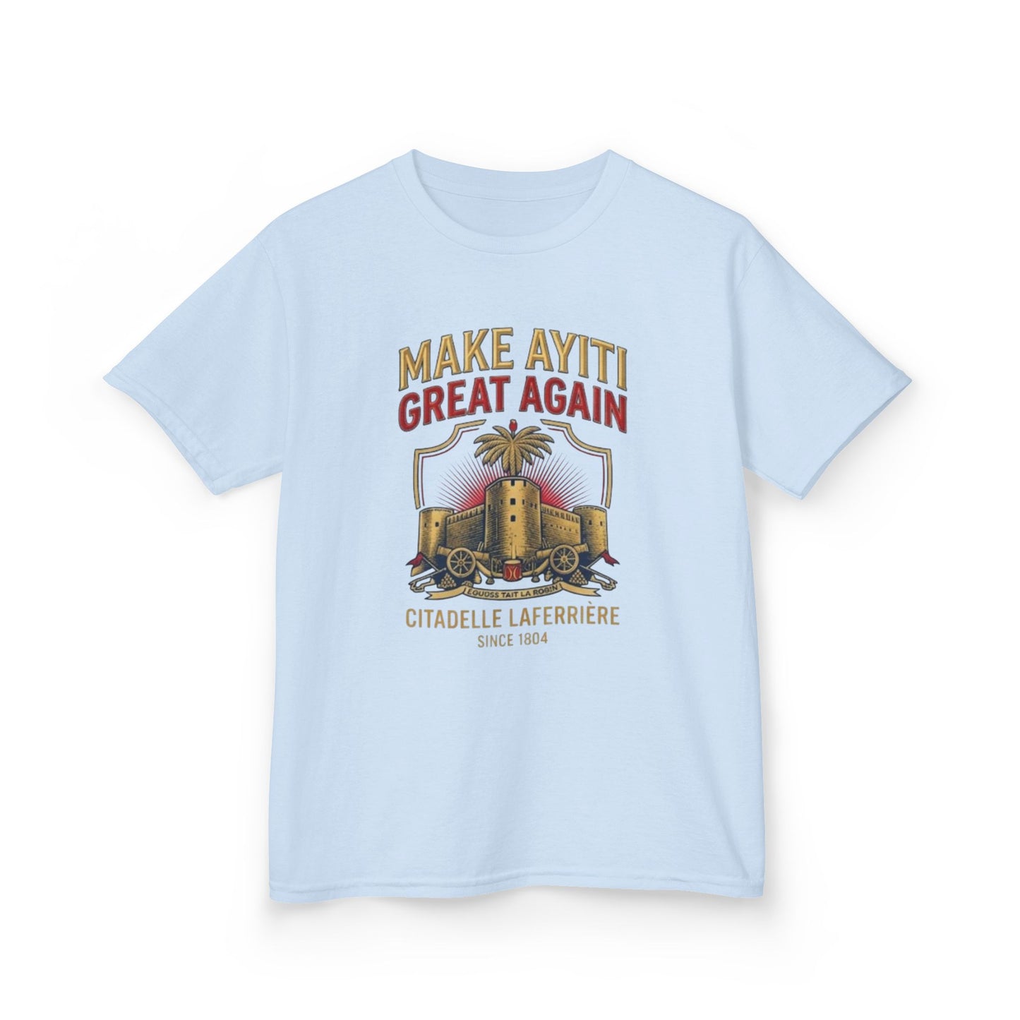 Make Ayiti Great Again kids T-Shirt | Citadelle Laferrière illustration