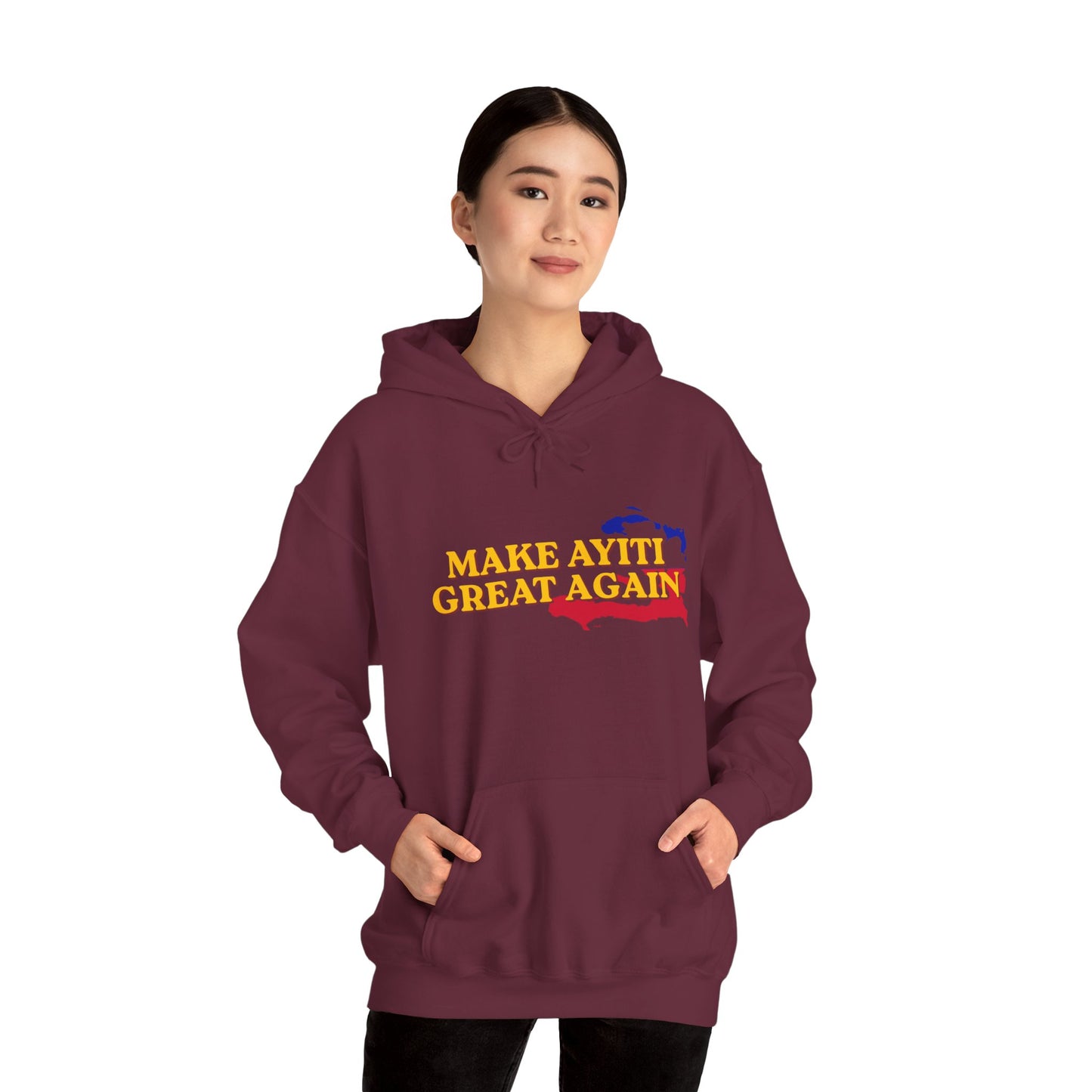 Hoodie - Make Ayiti Great Again / Neg Lakay Haitian Pride Pullover