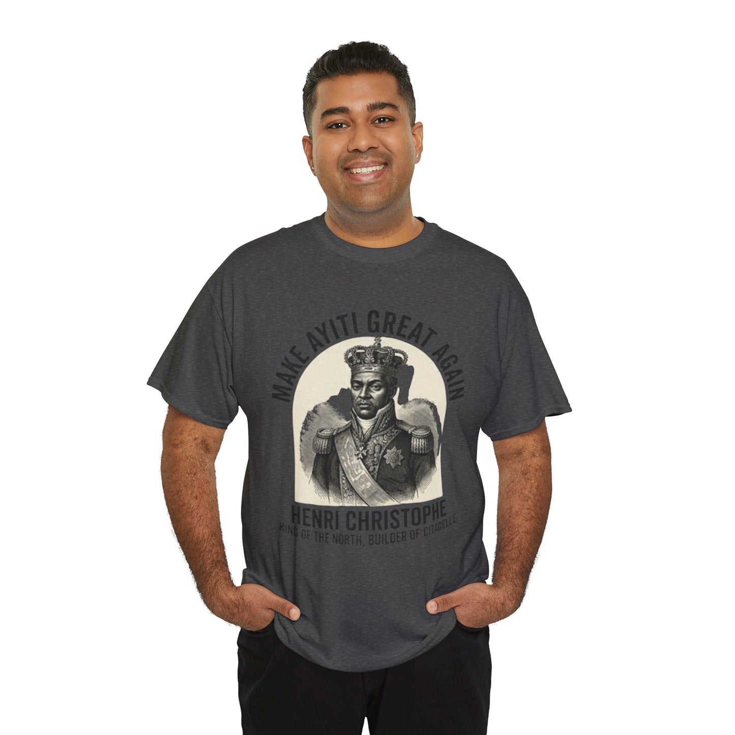 Henri Christophe portrait Make Ayiti Great Again T-Shirt | Haitian history tee